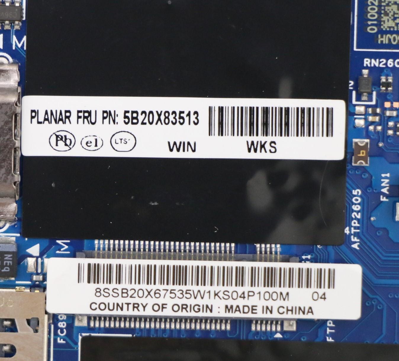 Lenovo Bdplanar I5-10310Uvp16Gwl,Win, - 5B20X83513