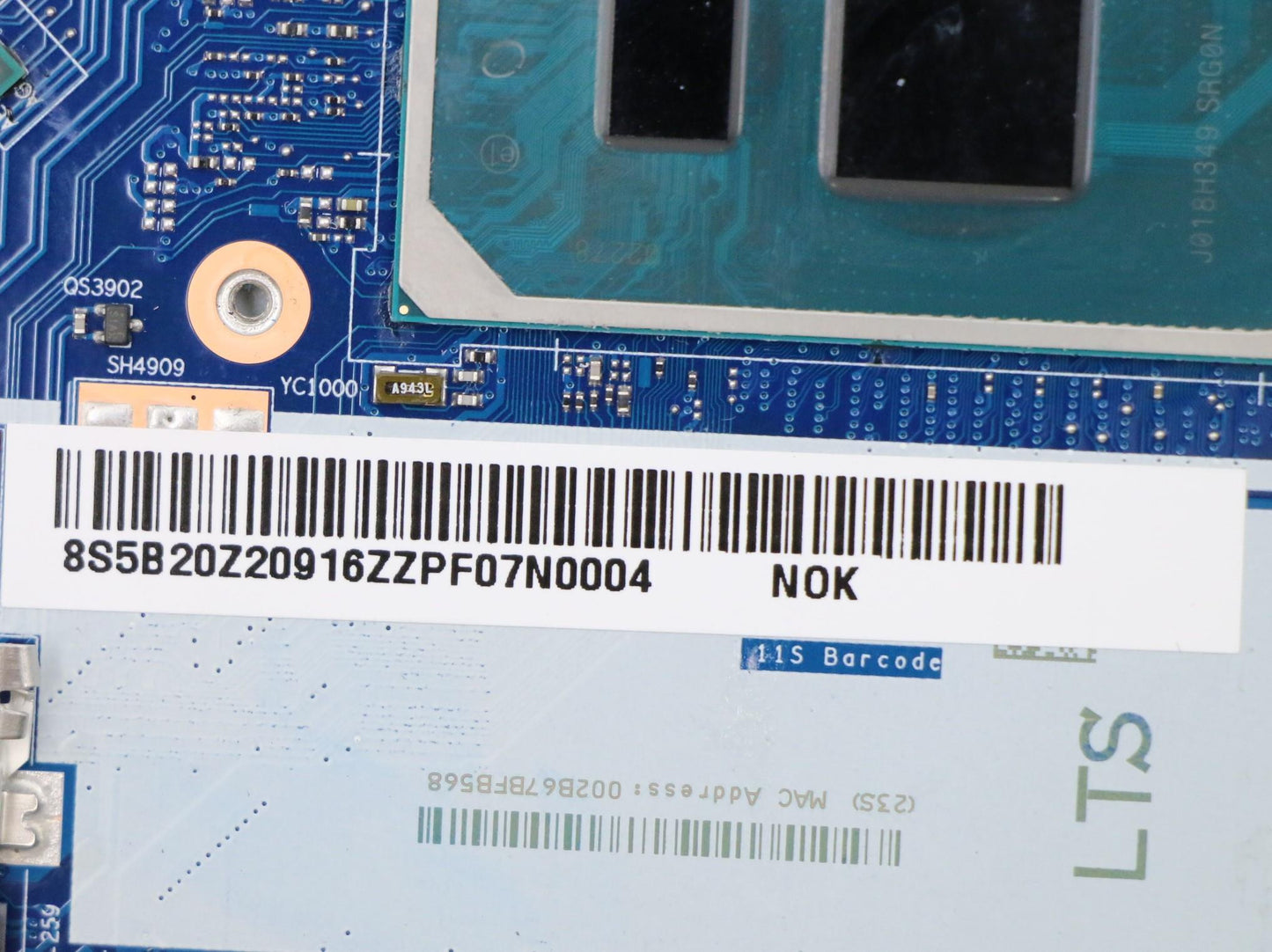 Lenovo Bdplanar Mb L82C4 Nok I71065G7 - 5B20Z20916
