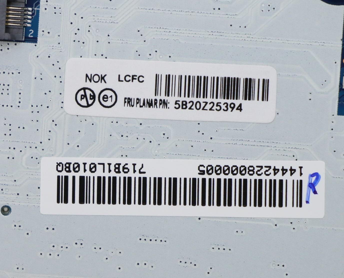 Lenovo Bdplanar Nokr7P 4750U 16Gydytd - 5B20Z25394
