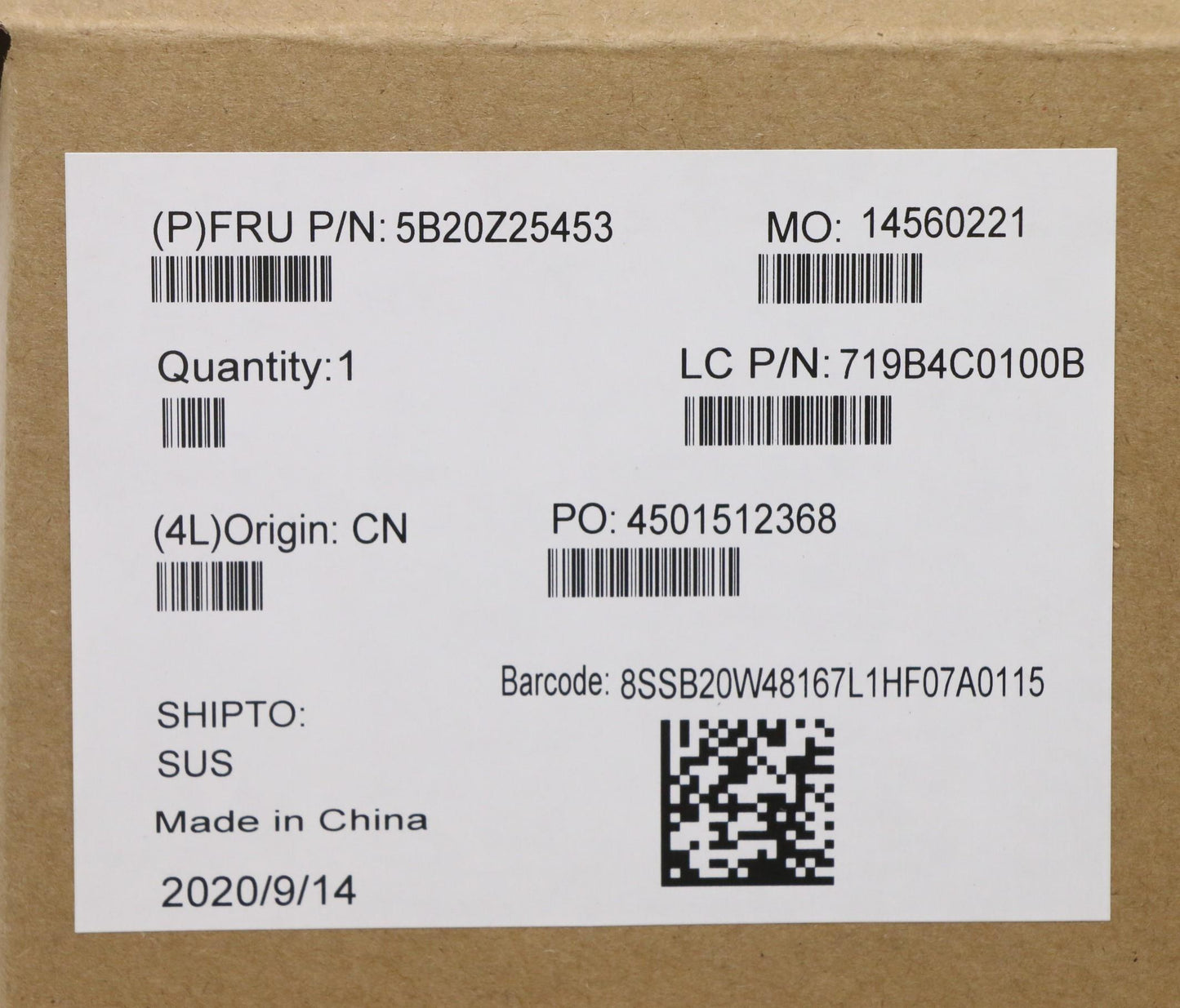 Lenovo System Board, i7-10750H, dTPM, yAB - 5B20Z25453