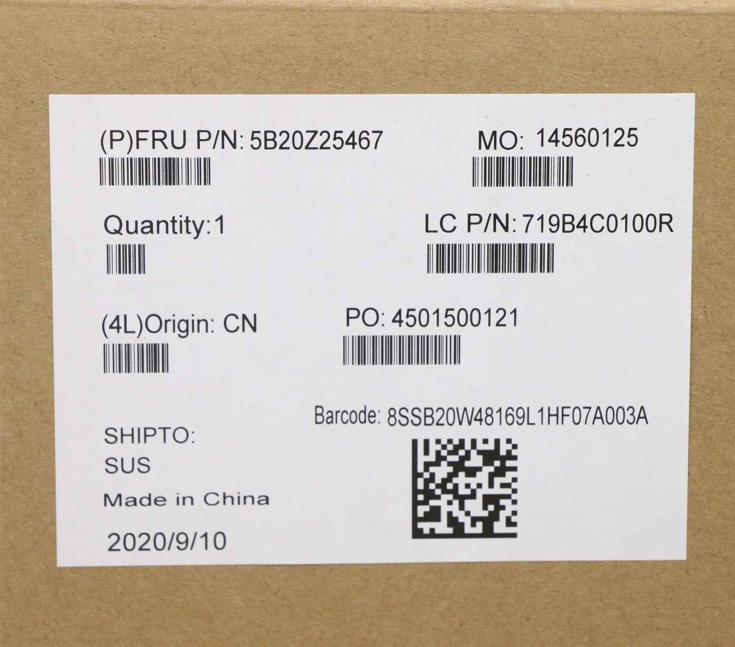 Lenovo Bdplanar Wini7-10850Hamtdtpmna - 5B20Z25467