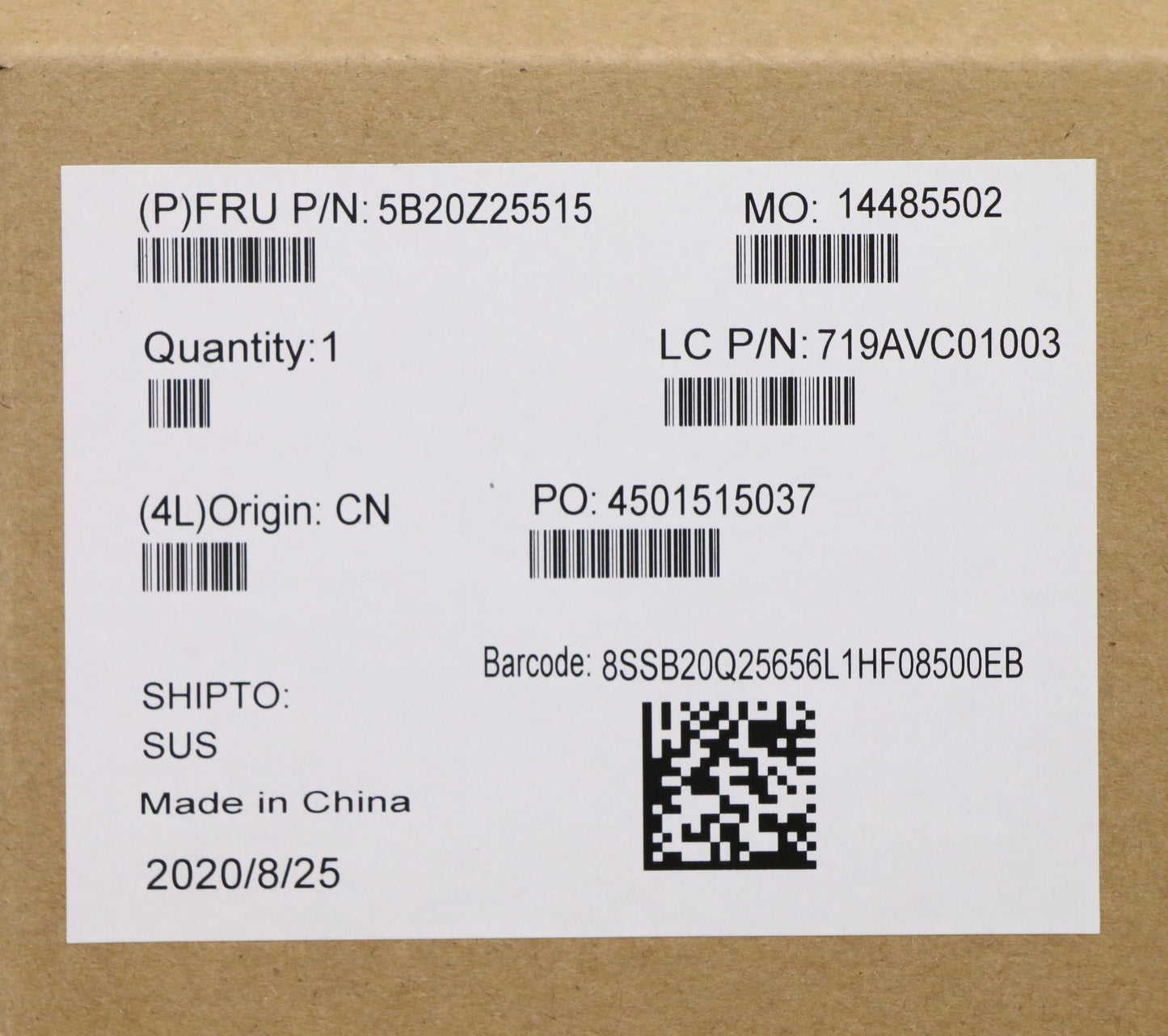 Lenovo Bdplanar I5-10210U 8Gnvpnok Na - 5B20Z25515
