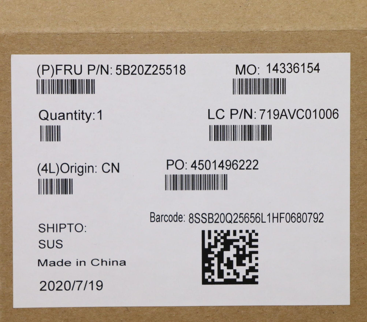 Lenovo Bdplanar I5-10210U 8Gnvpwin Na - 5B20Z25518