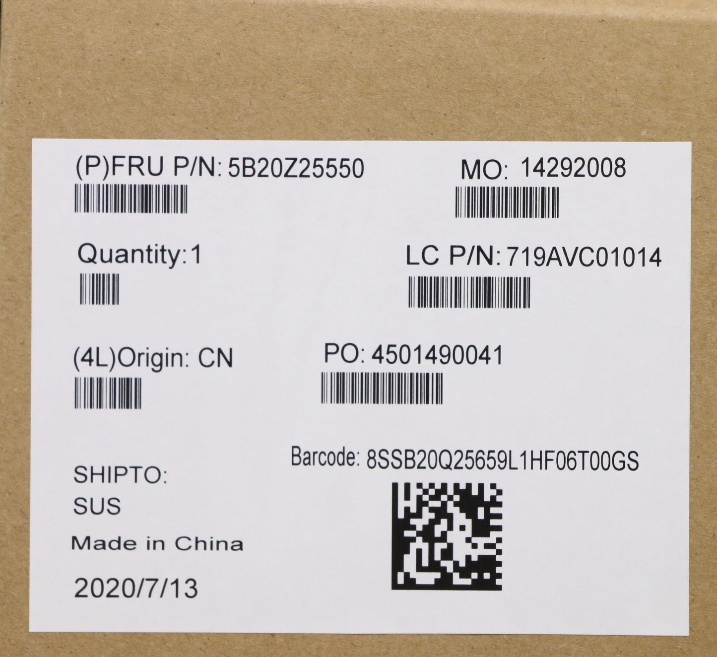 Lenovo Bdplanar I7-10510U Nvp16Gnok N - 5B20Z25550