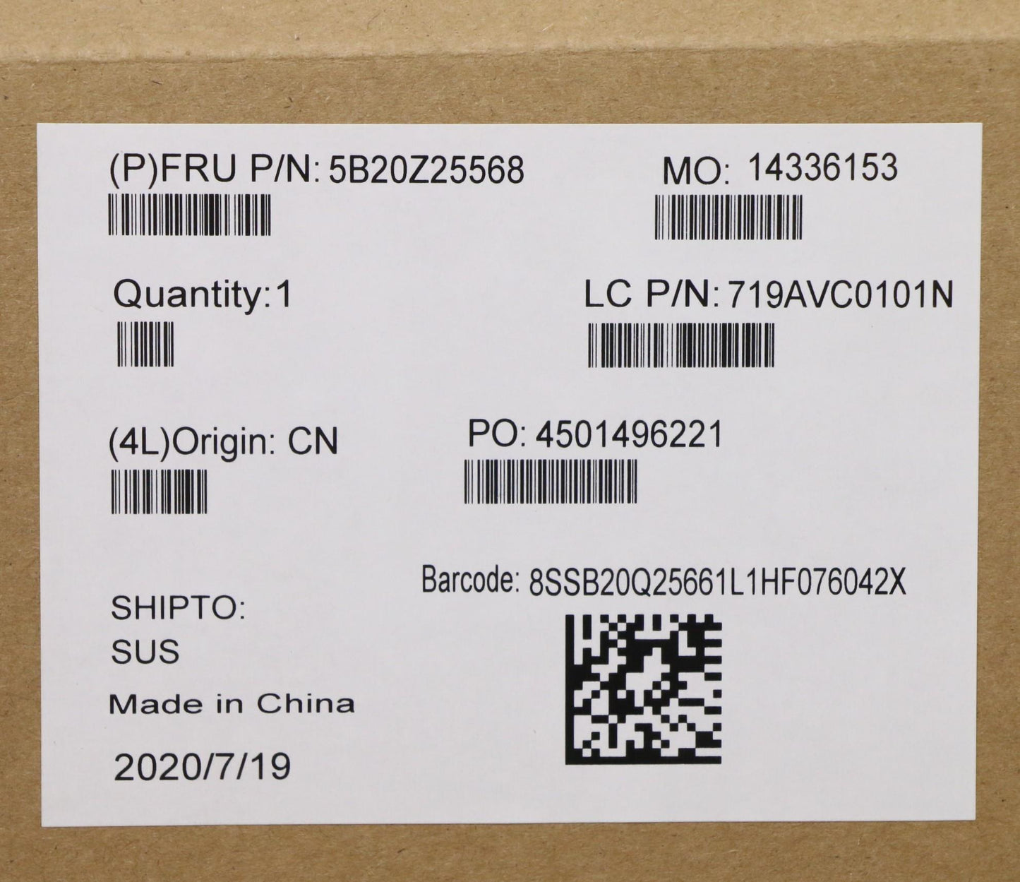 Lenovo Bdplanar I7-10710U Nvp16Gwin N - 5B20Z25568