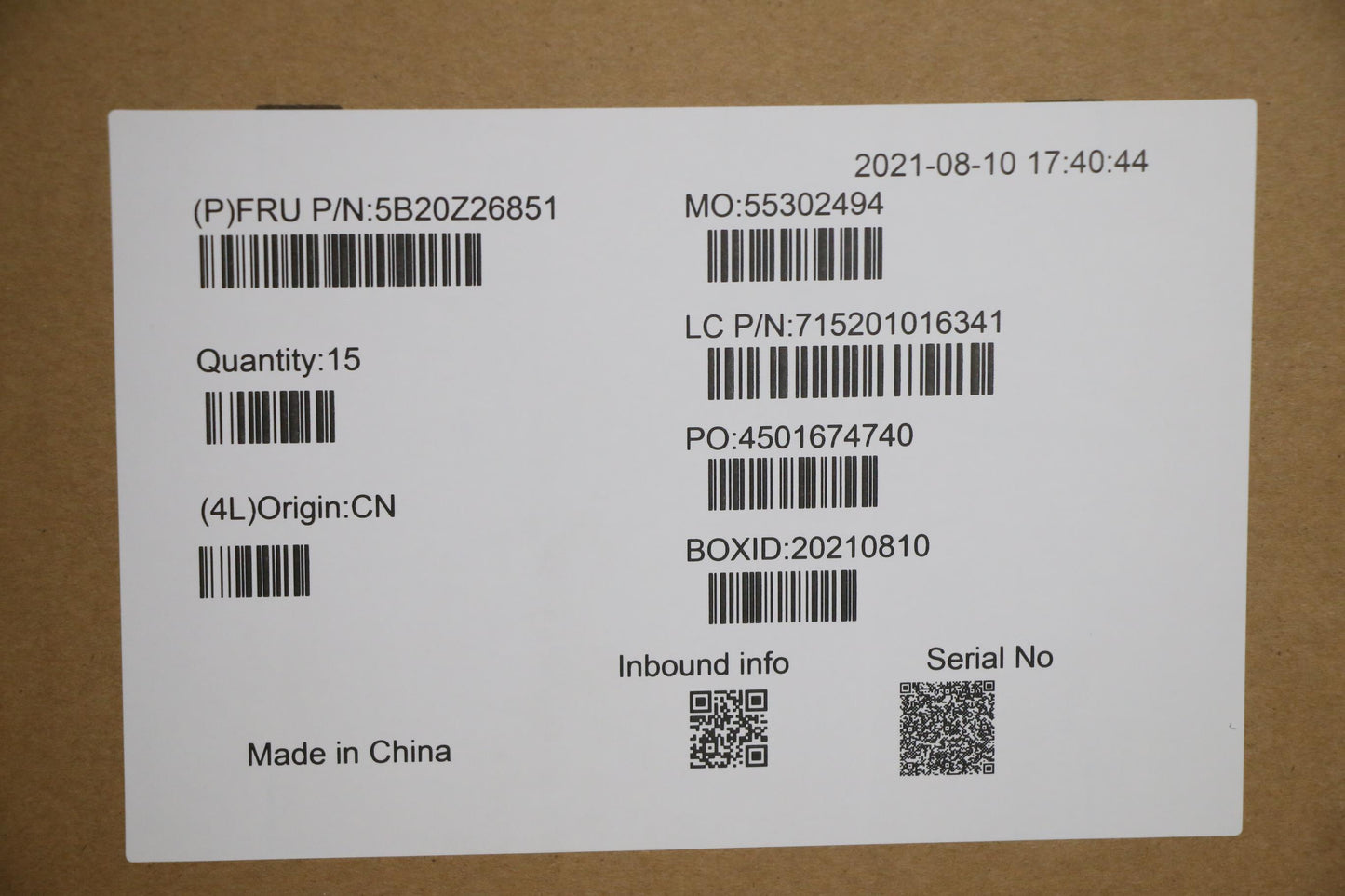 Lenovo Bdplanar Mb Wt 82Ef Win Sc8180 - 5B20Z26851