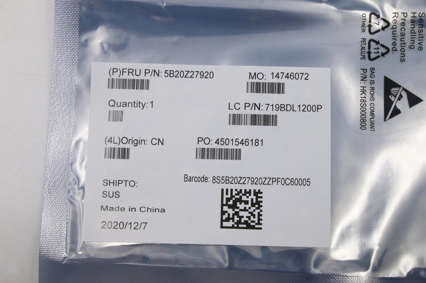 Lenovo Bdplanar Mbl 82Fx Win I51135G7 - 5B20Z27920