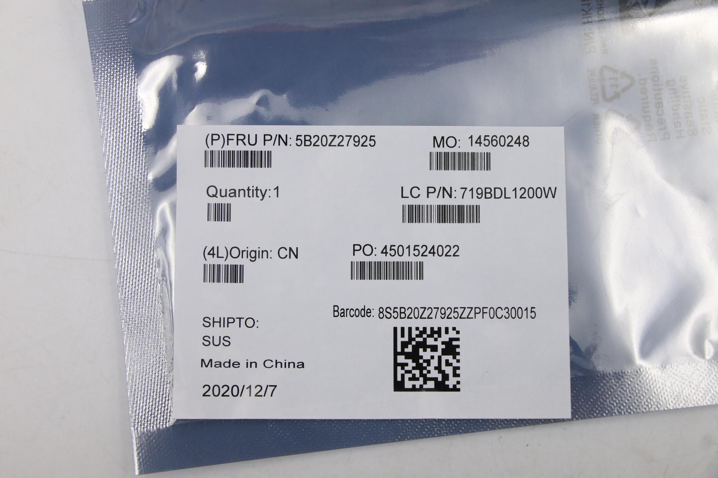 Lenovo Bdplanar Mbl82Fxwini71165G7_Mx - 5B20Z27925