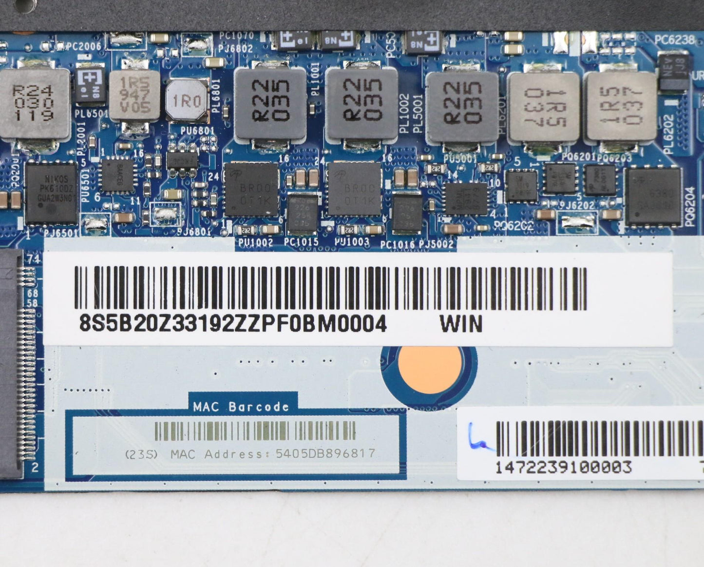 Lenovo Bdplanar Mbl82H1Wini71165G7Mx4 - 5B20Z33192
