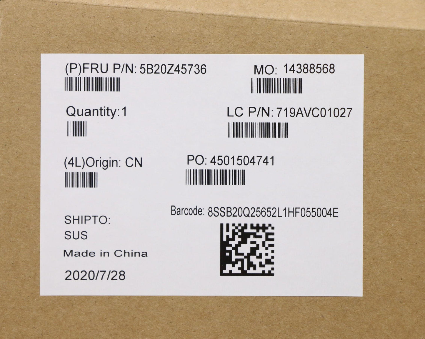 Lenovo Bdplanar I5-10310U Vp16Gwin Ya - 5B20Z45736