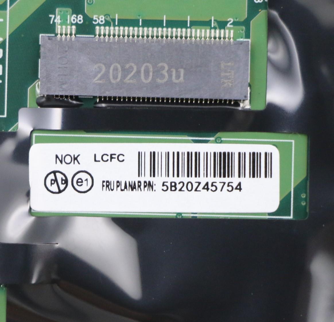 Lenovo System Board, i7-10610U, vPro 16G, NOK, YAYTdT2 L3yA - 5B20Z45754