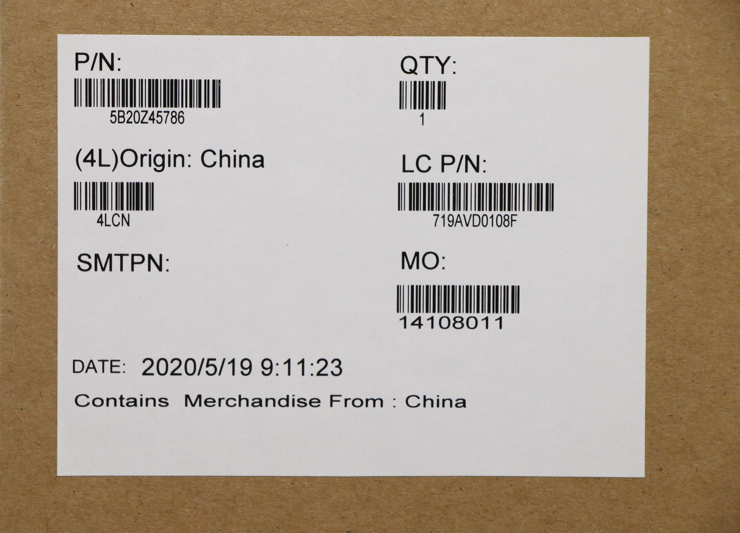 Lenovo Bdplanar I5-10210U 16G Nvpwin - 5B20Z45786