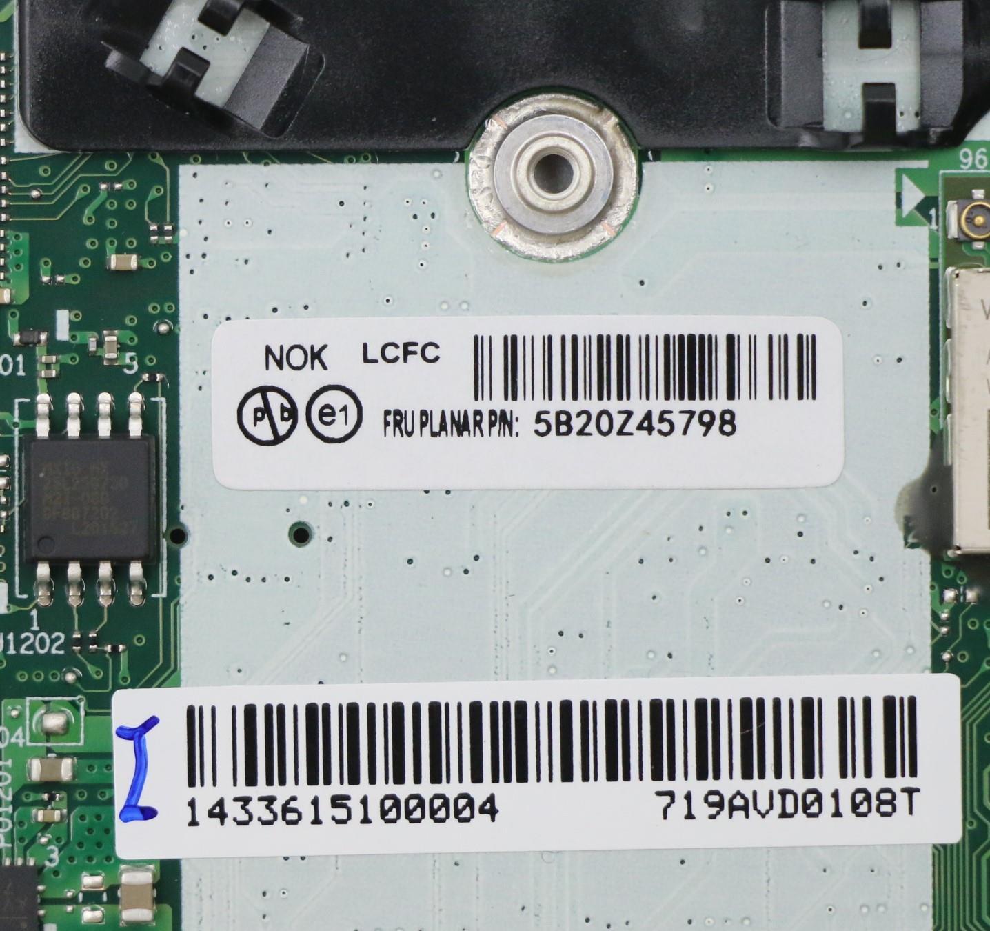 Lenovo Bdplanar I7-10510U 8G Nvp Nok - 5B20Z45798