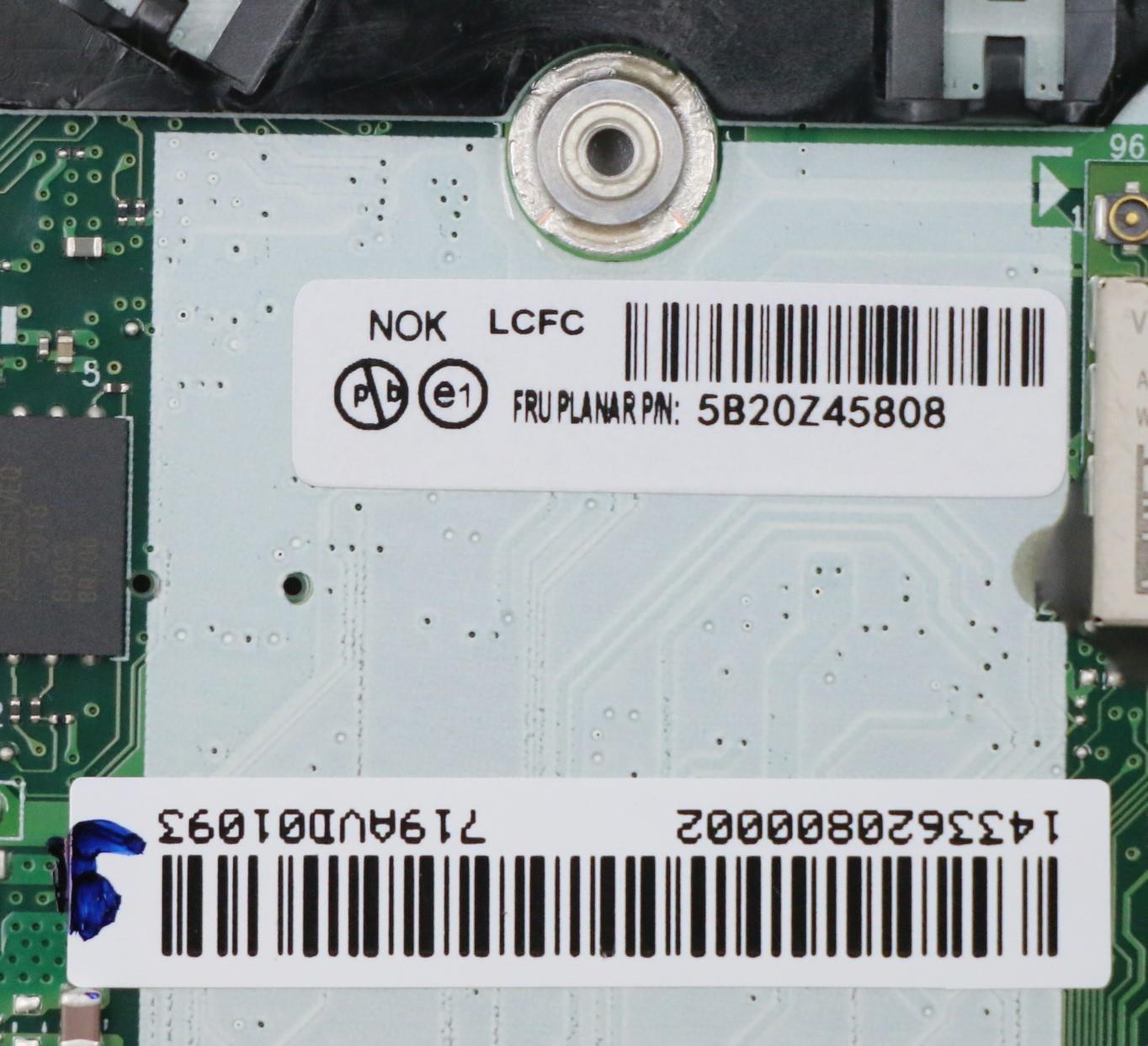Lenovo Bdplanar I7-10510U 16G Nvpnok - 5B20Z45808