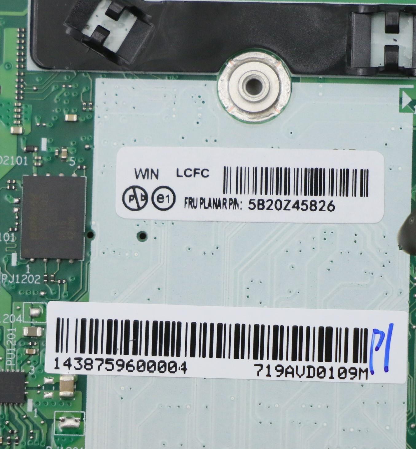Lenovo Bdplanar I7-10710U 32G Nvpwin - 5B20Z45826