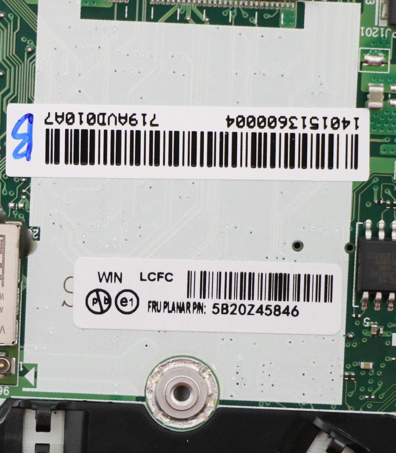 Lenovo BDPLANAR, i5-10310U, 16G vP, WIN, YAY-dTL3YA - 5B20Z45846