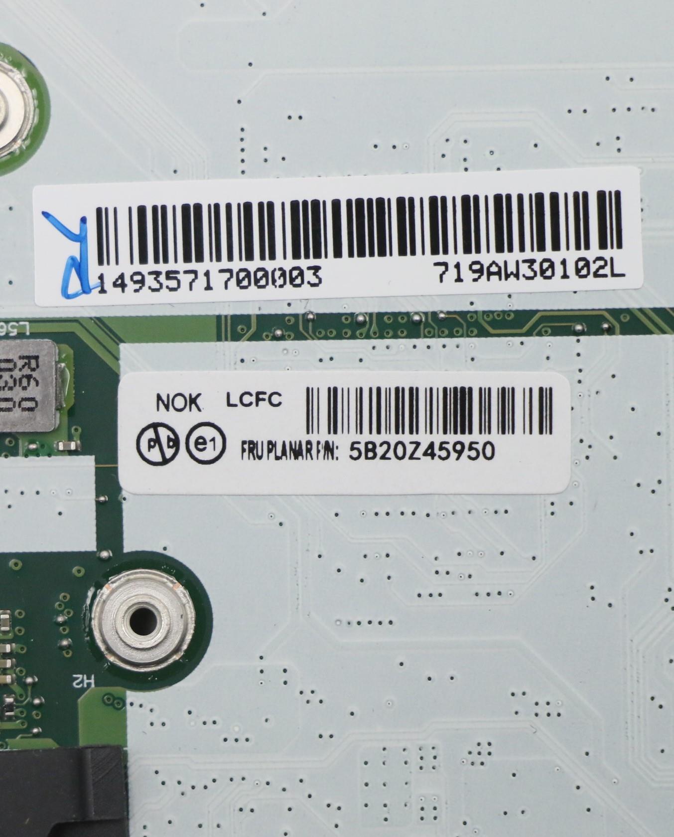 Lenovo Bdplanar I7-10510U16Guhd Nvpno - 5B20Z45950