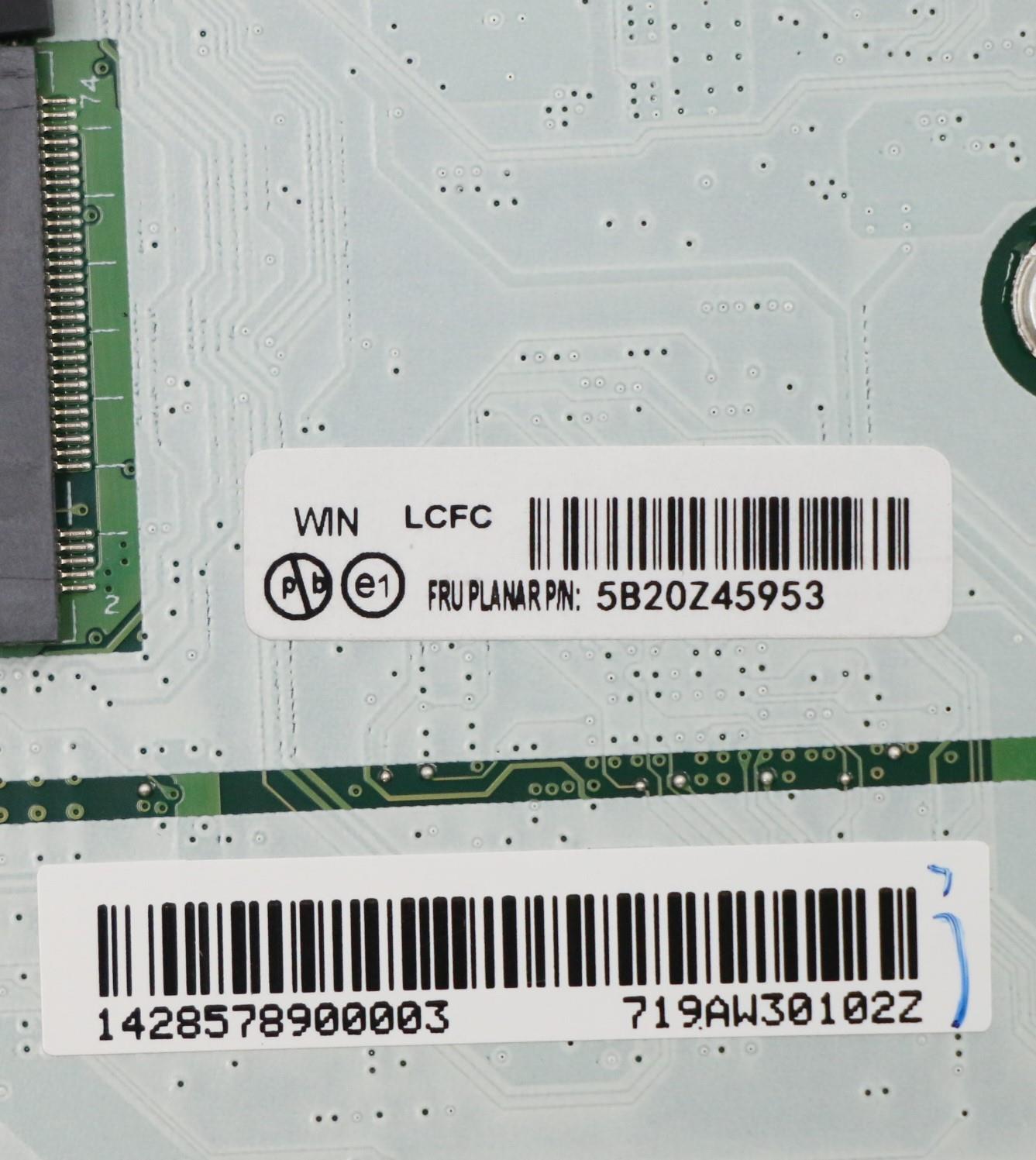 Lenovo Bdplanar I7-10510U 16Gng Nvpwi - 5B20Z45953