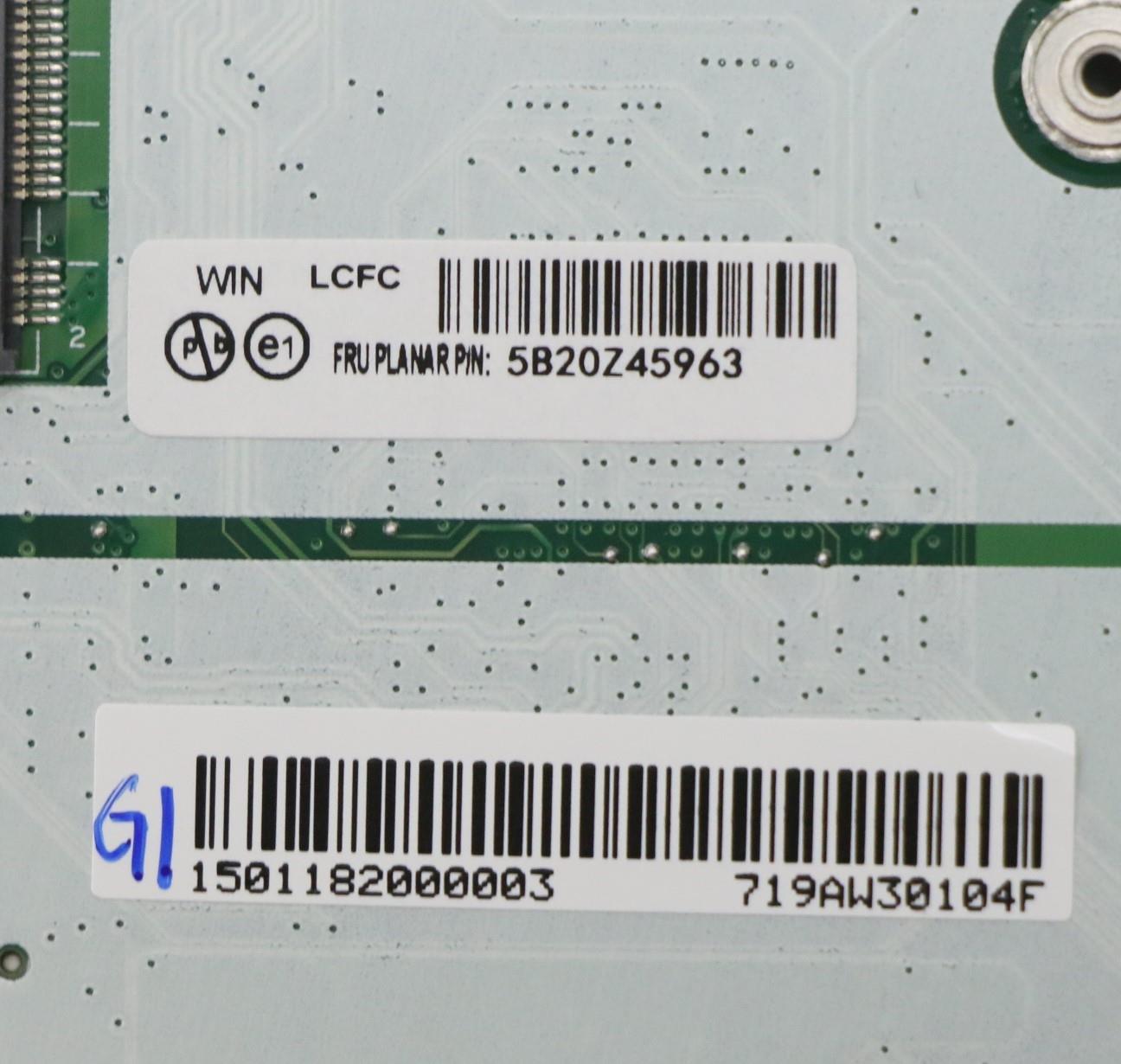 Lenovo Bdplanar I7-10710U16Guhd Nvpwi - 5B20Z45963