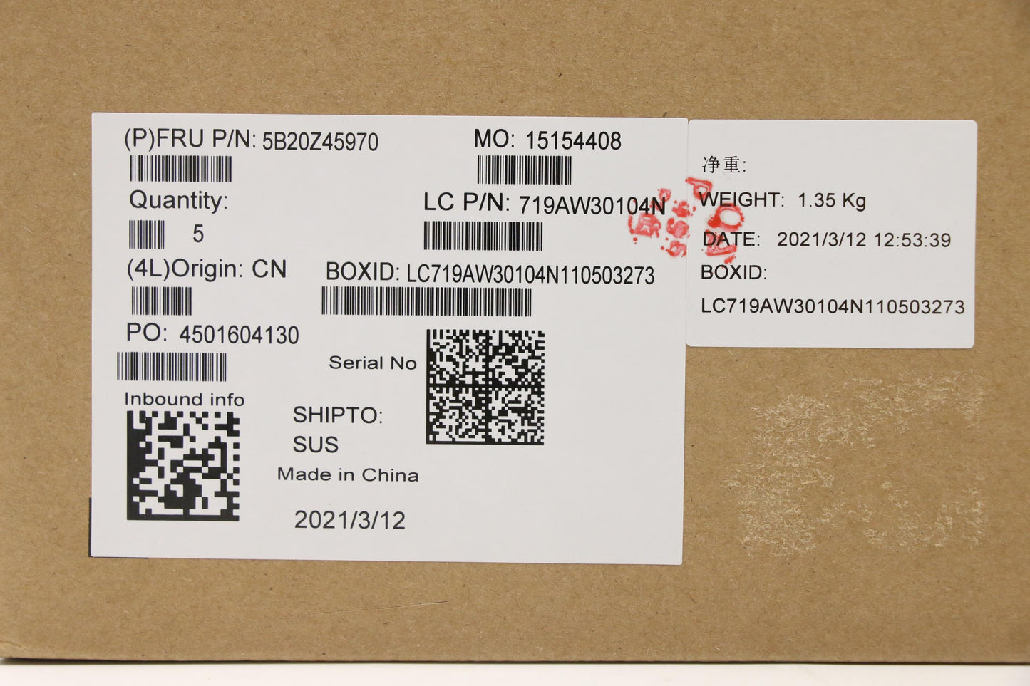 Lenovo Bdplanar I7-10710U16Guhd Nvpno - 5B20Z45970