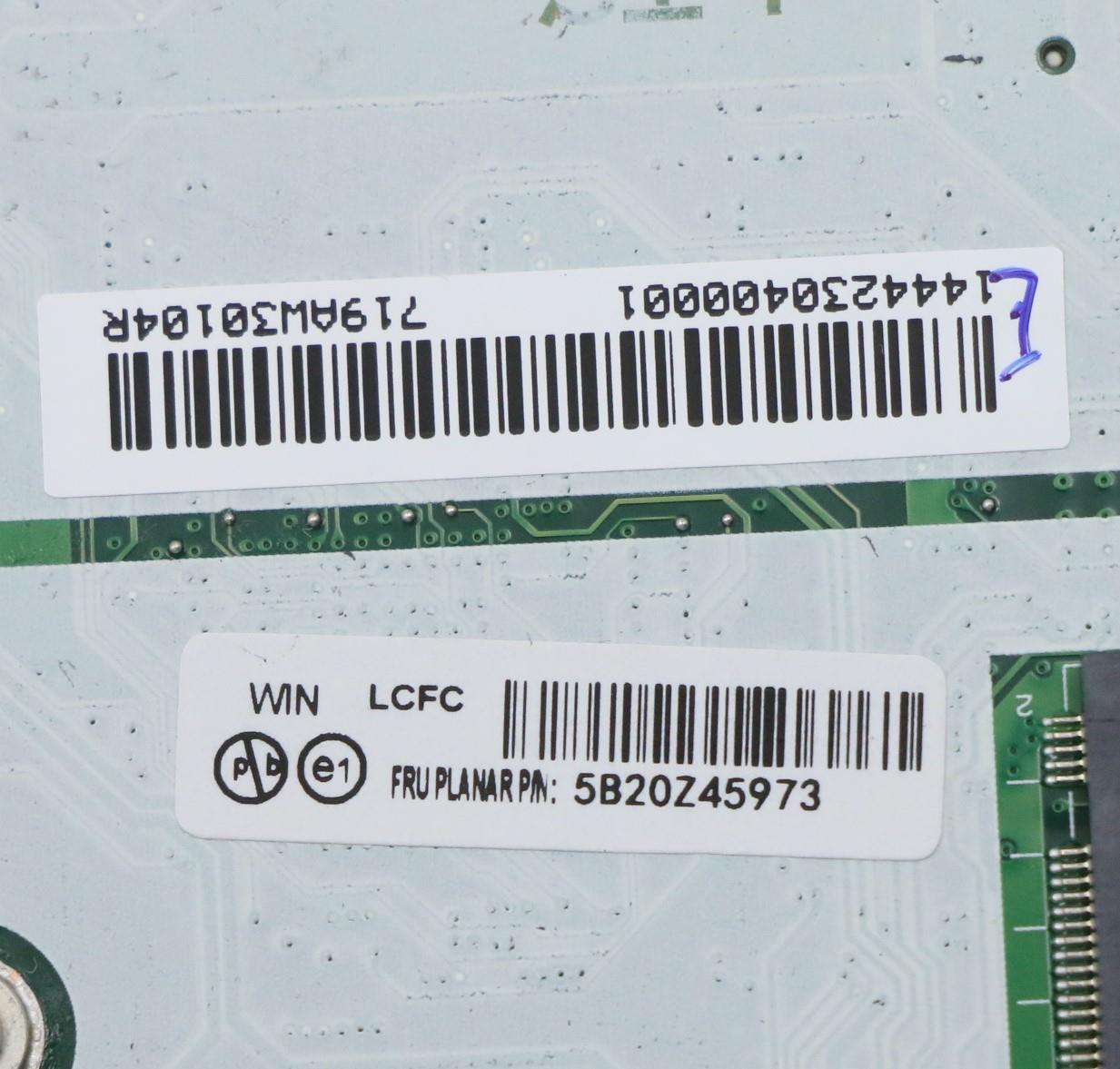 Lenovo Bdplanar I7-10710U 16Gng Nvpwi - 5B20Z45973
