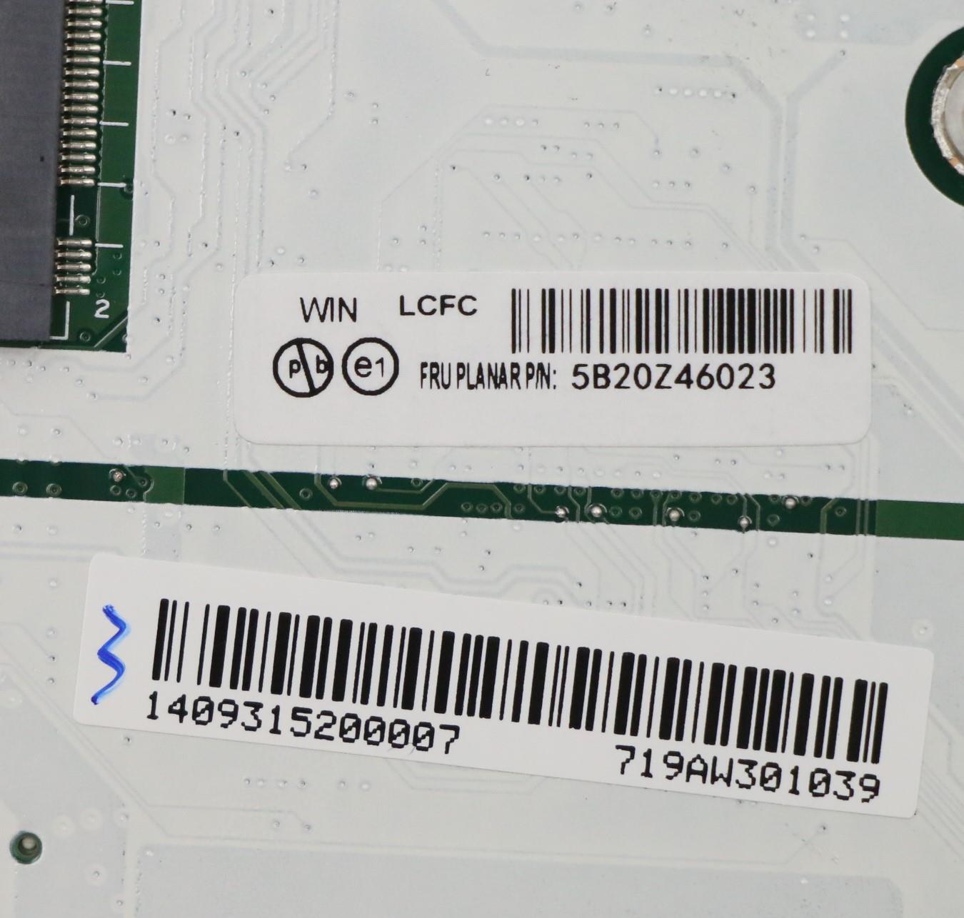 Lenovo Motherboard i7-10610U, 8GB, VP Windows DPK - 5B20Z46023