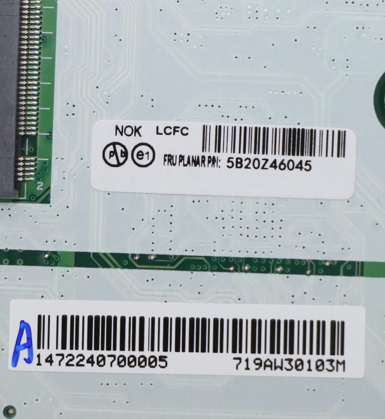 Lenovo Bdplanar I7-10610U 16Guhdvpnok - 5B20Z46045