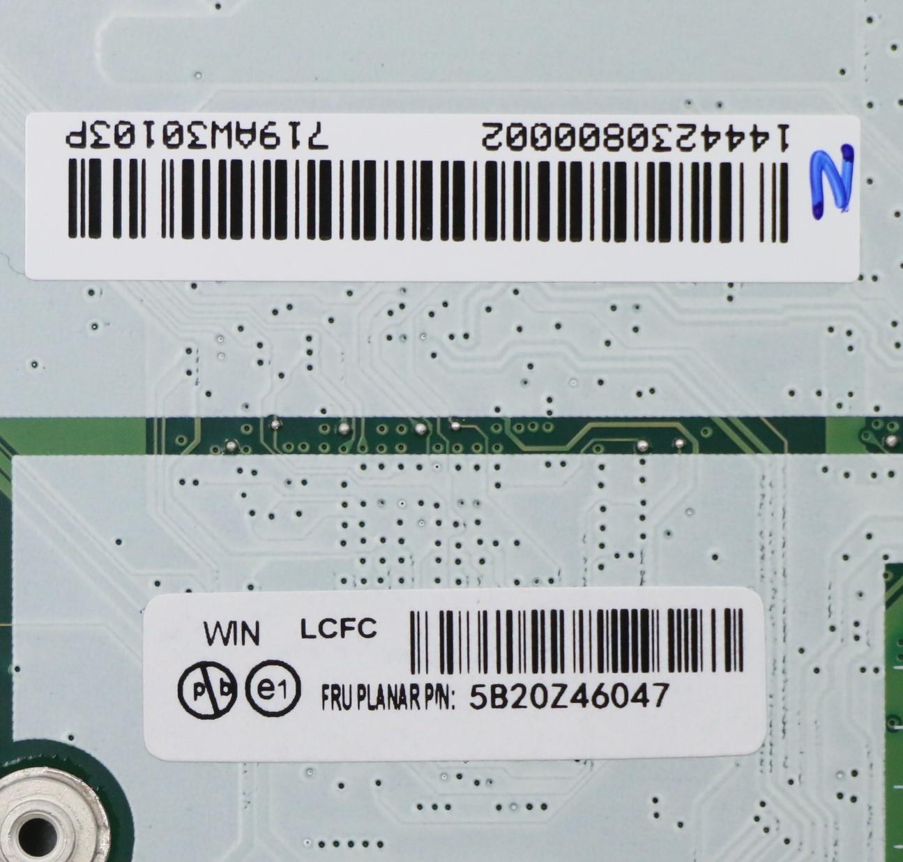 Lenovo Bdplanar I7-10610U 16Guhdvpwin - 5B20Z46047
