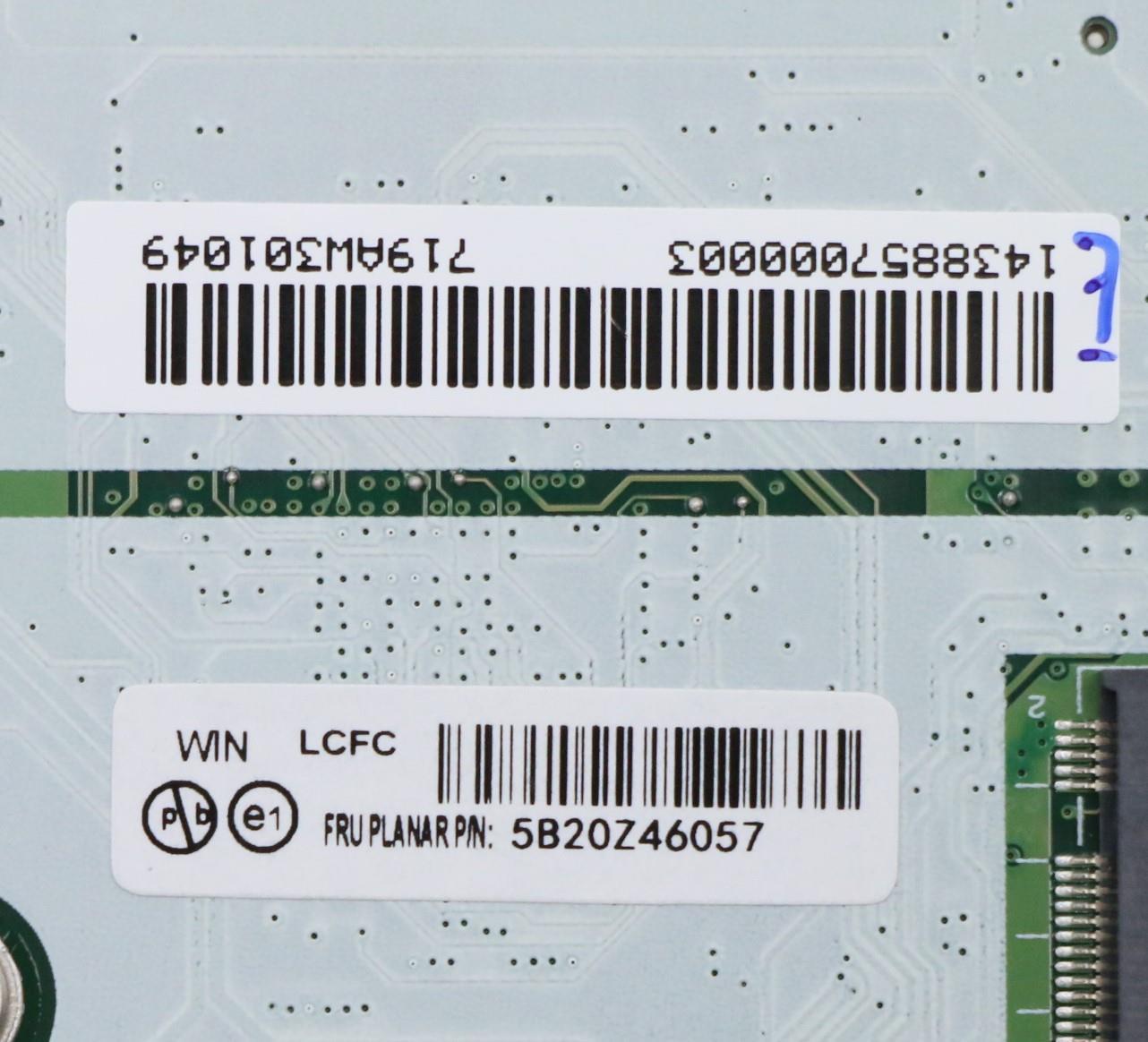 Lenovo Bdplanar I7-10610U 16Gng Vpwin - 5B20Z46057