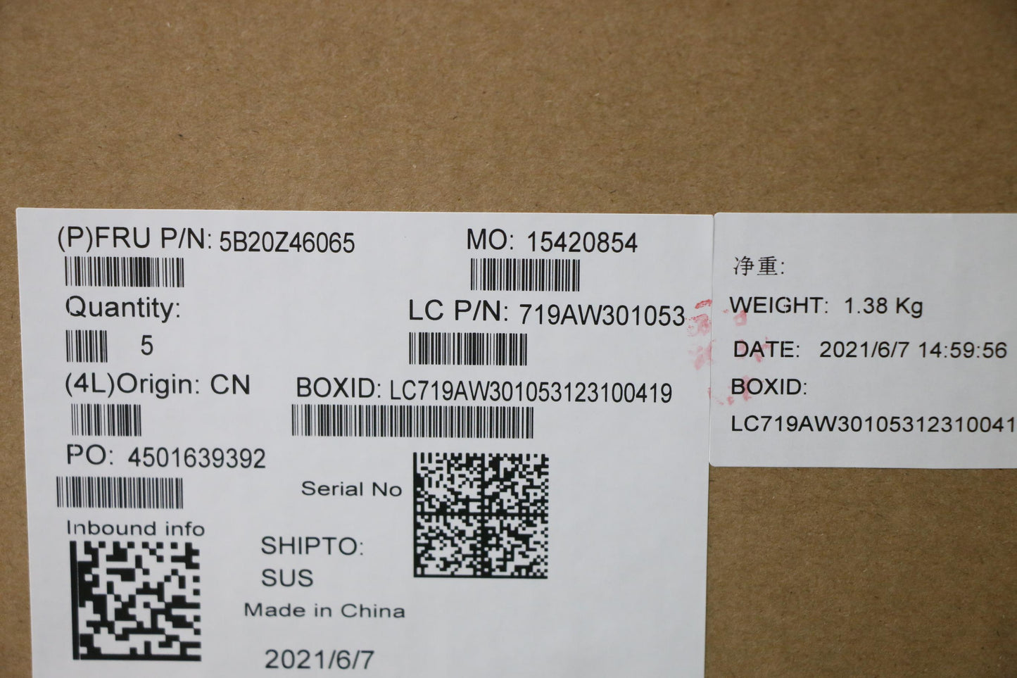 Lenovo Bdplanar I7-10810U 16Guhdvpnok - 5B20Z46065