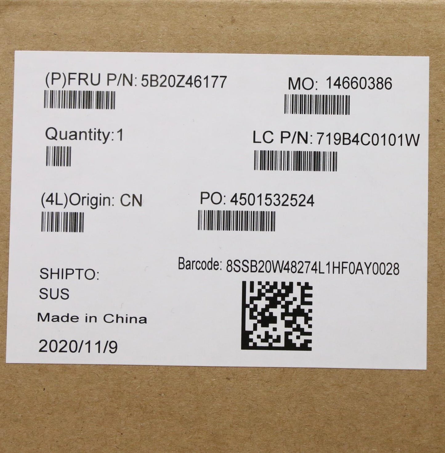 Lenovo Bdplanar Wini9-10885Hamtdtpmna - 5B20Z46177