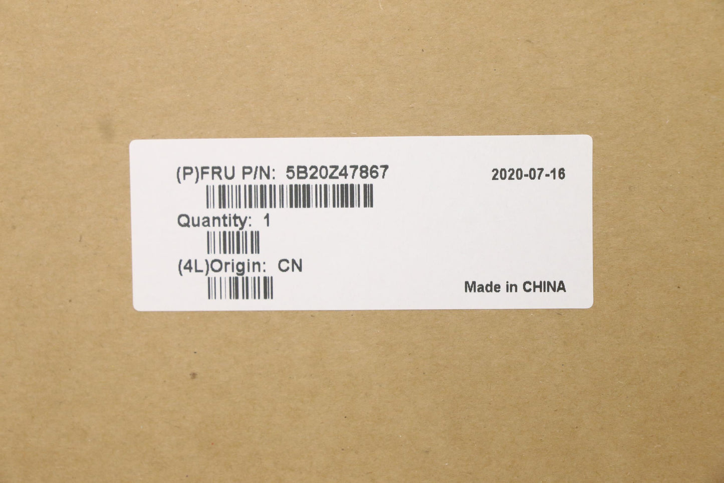 Lenovo Bdplanar I7-10510U 8G Dis Nvp - 5B20Z47867