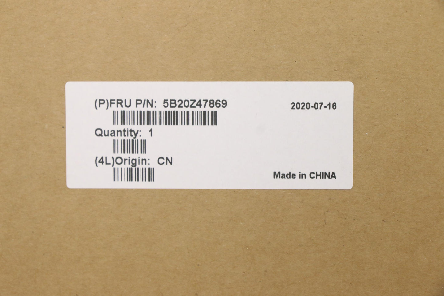 Lenovo Bdplanar I7-10510U 8G Dis Nvp - 5B20Z47869