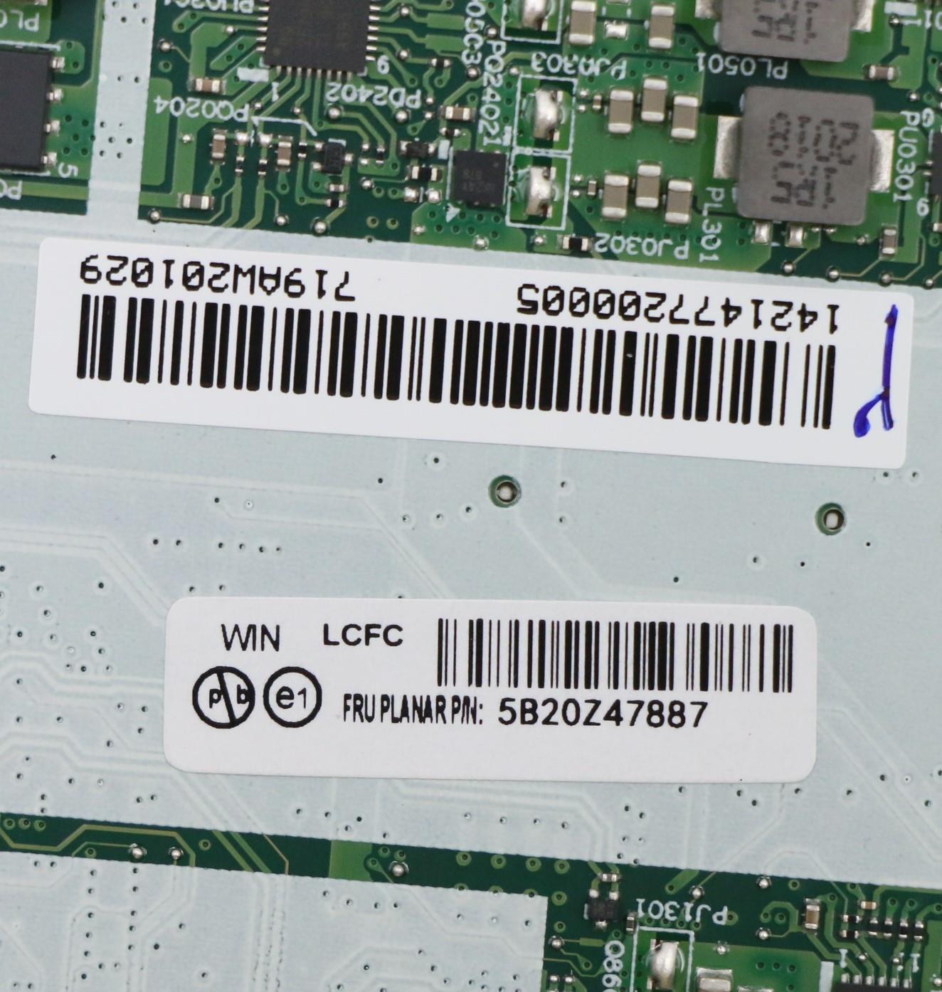 Lenovo Bdplanar I7-10710U 16G Dis Nvp - 5B20Z47887