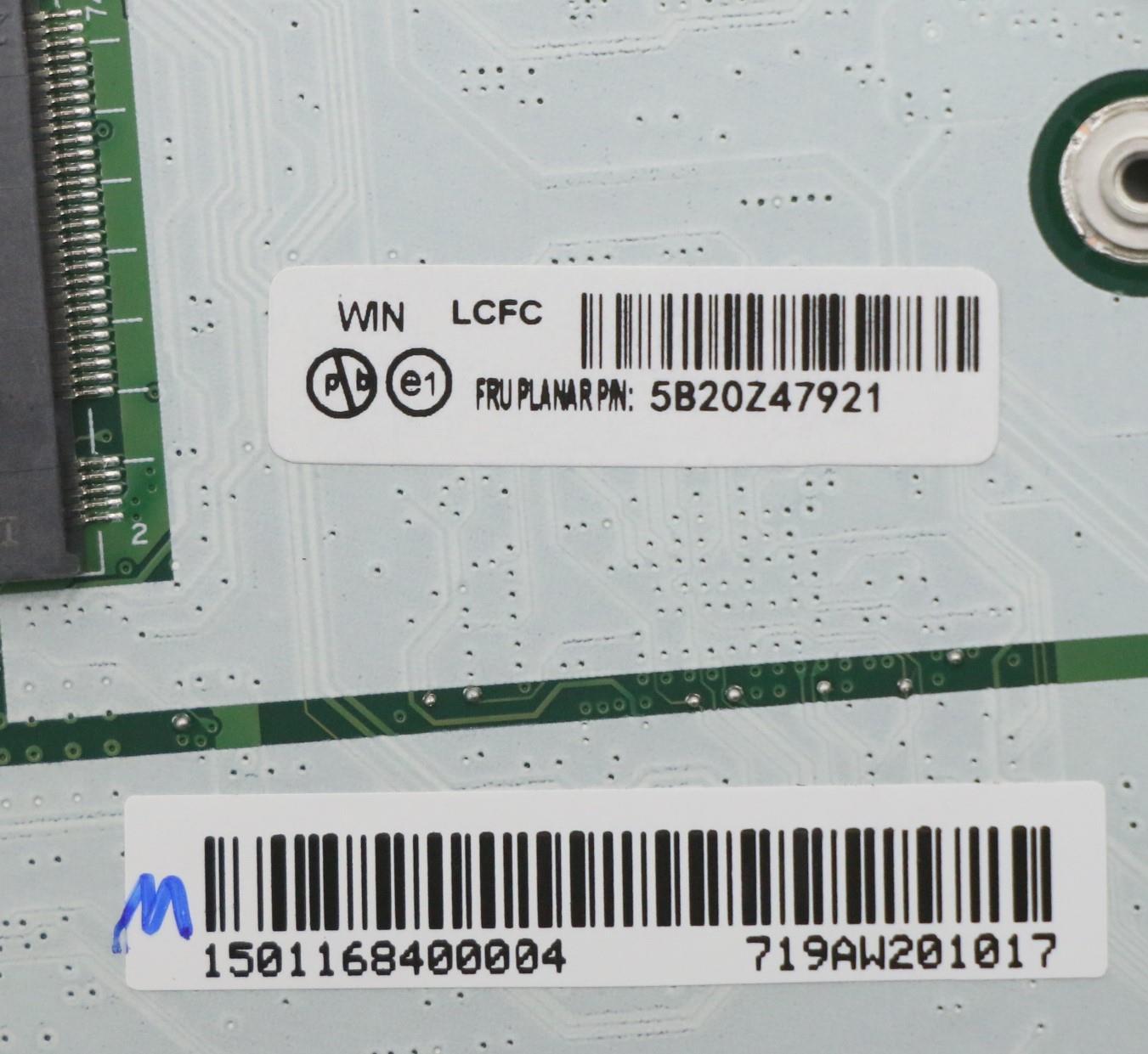 Lenovo Bdplanar I7-10610U 16G Disvp W - 5B20Z47921
