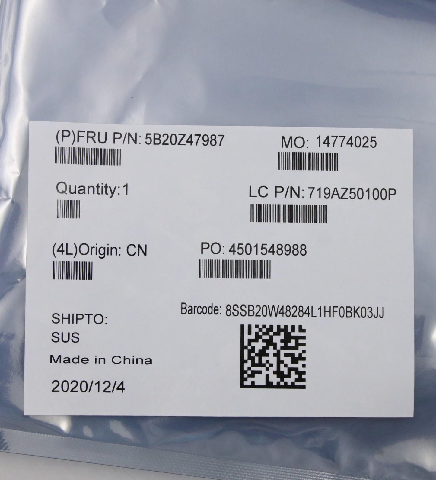 Lenovo Bdplanar R5 4600U 8G Win N-D Y - 5B20Z47987