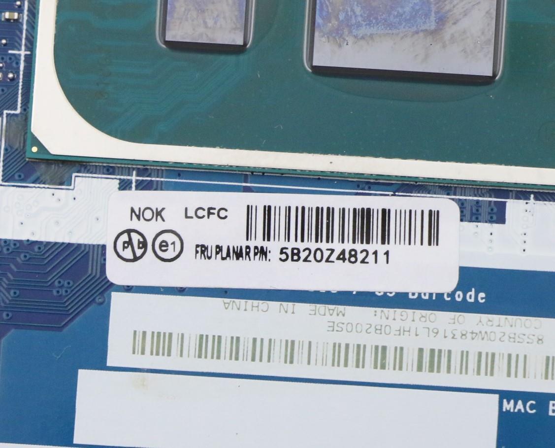 Lenovo Bdplanar I7-1165G7 Mx450,Nok,F - 5B20Z48211