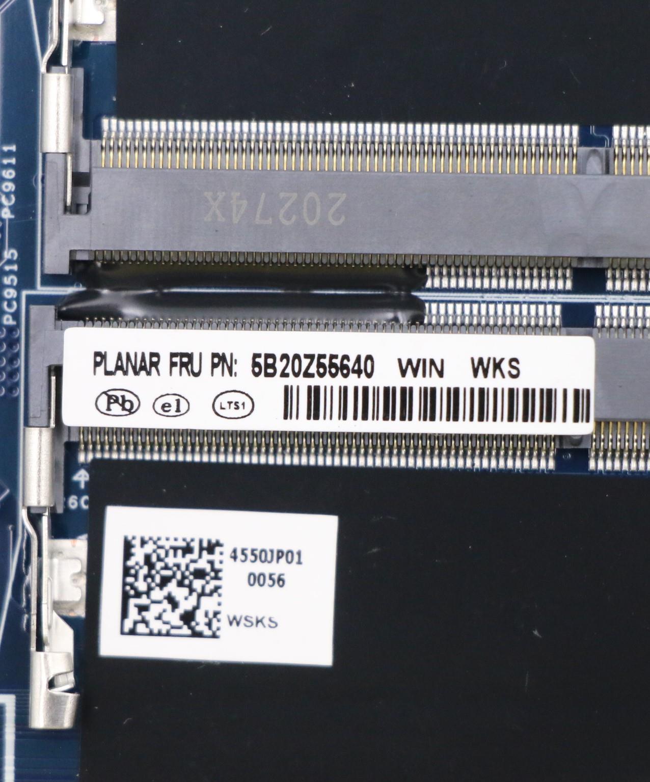 Lenovo Motherboard BDPLANAR, Intel i7-10850H, Discrete Graphics, yA, yDT, yAB, with vPro - 5B20Z55640