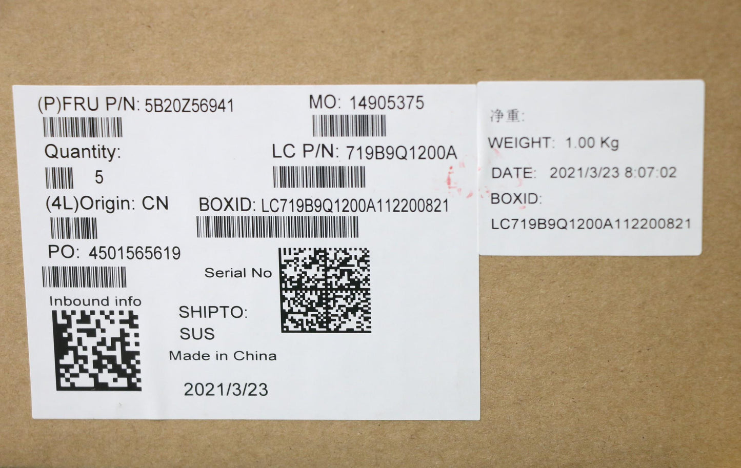 Lenovo Bdplanar Mb L82Fg Nok Corei3N1 - 5B20Z56941