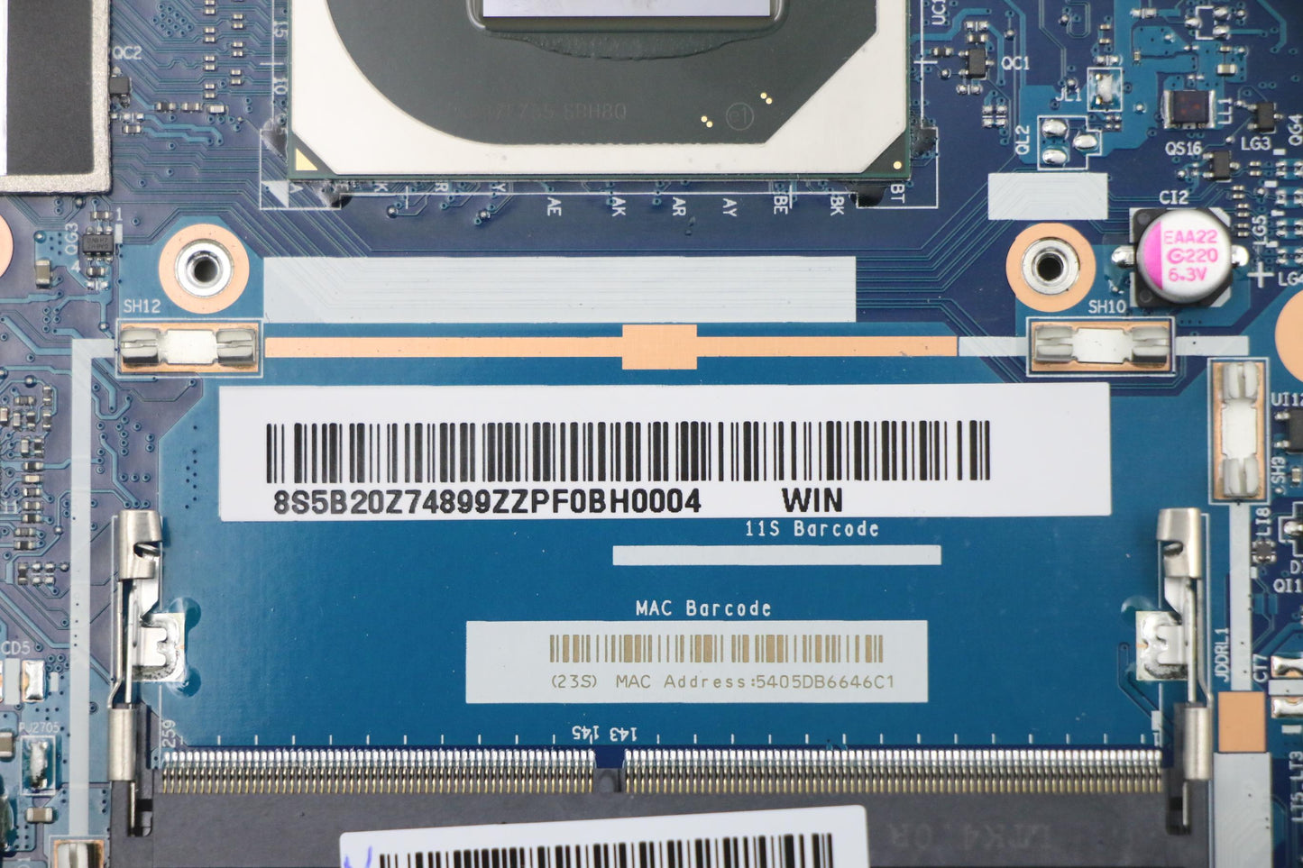 Lenovo Bdplanar Mbl20V3Wini710750H_Gt - 5B20Z74899