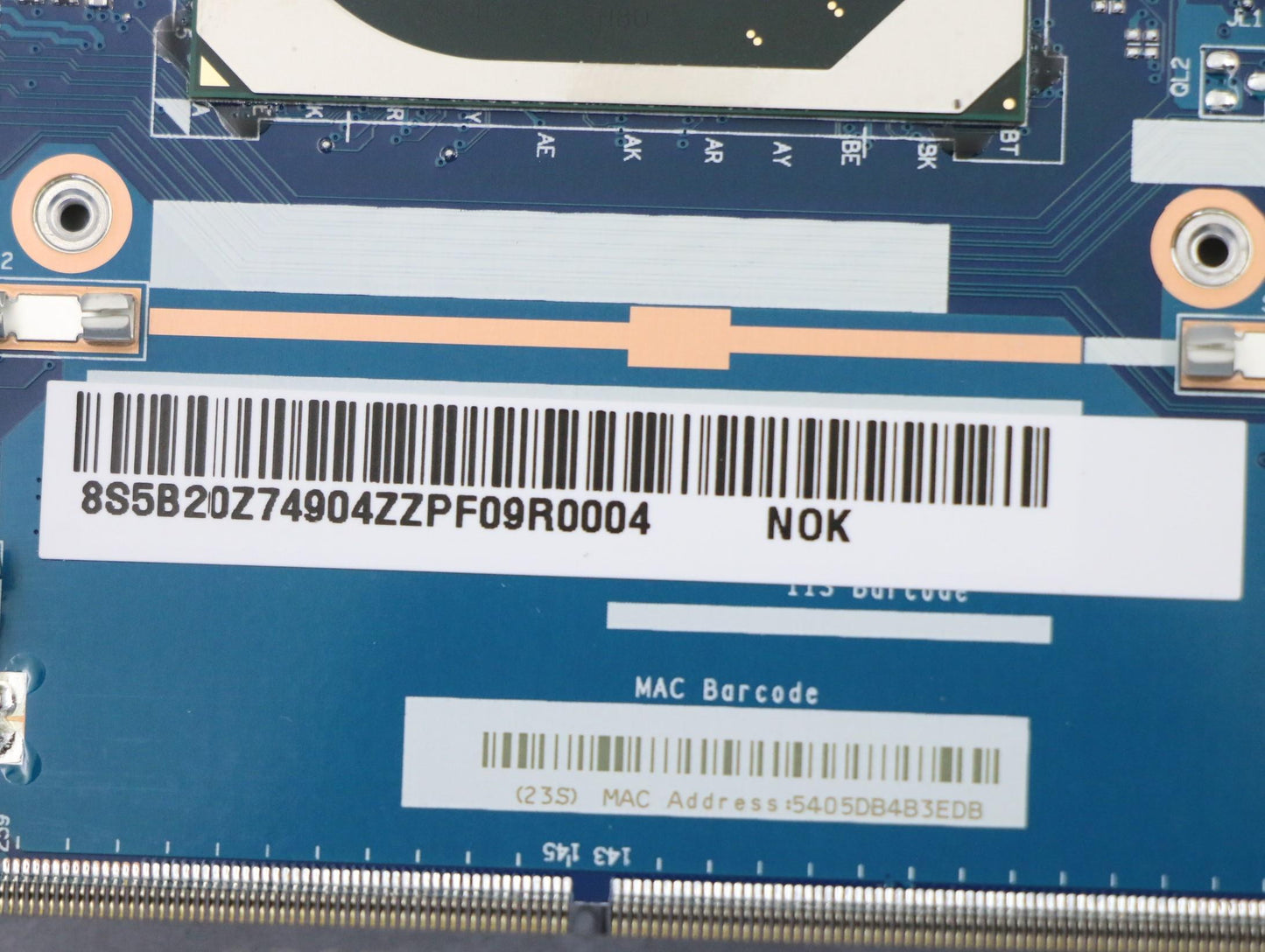 Lenovo Bdplanar Mbl20V3Noki710750H_Gt - 5B20Z74904