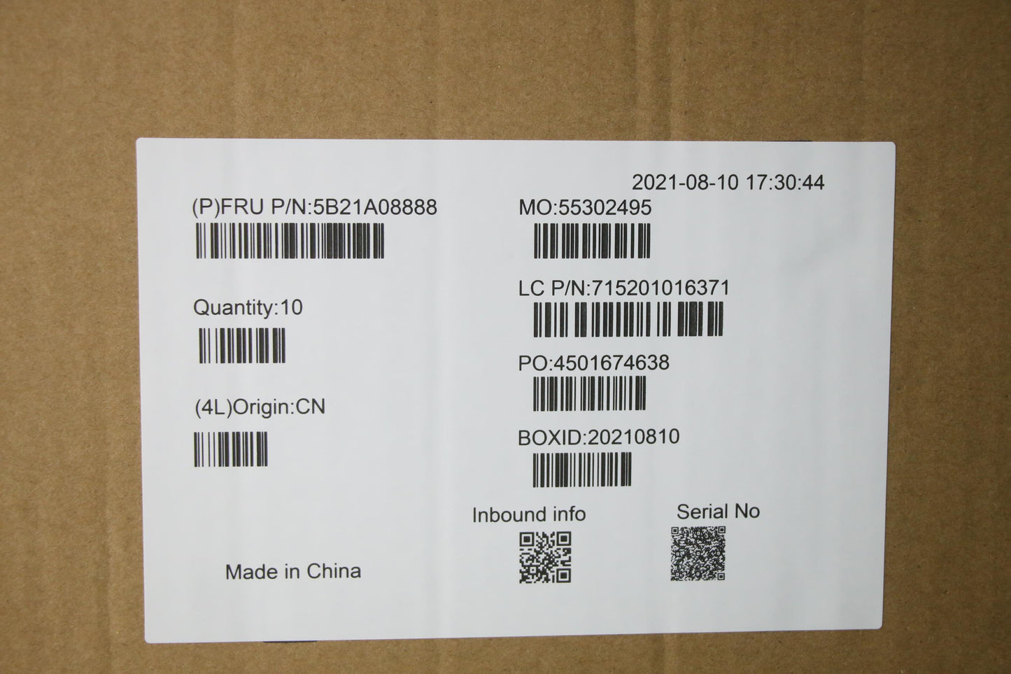Lenovo Bdplanar Mb Wt 82Eg Win Sc8180 - 5B21A08888
