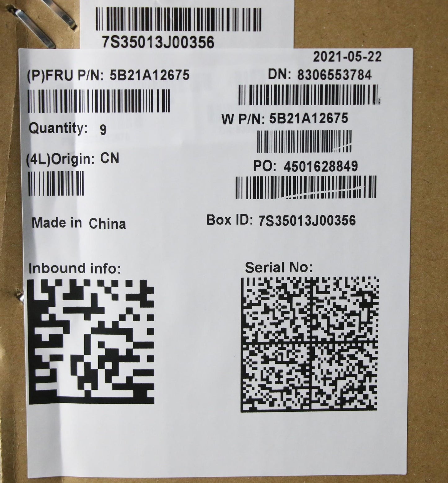 Lenovo Bdplanar I5-1135G7 16G Yft Win - 5B21A12675