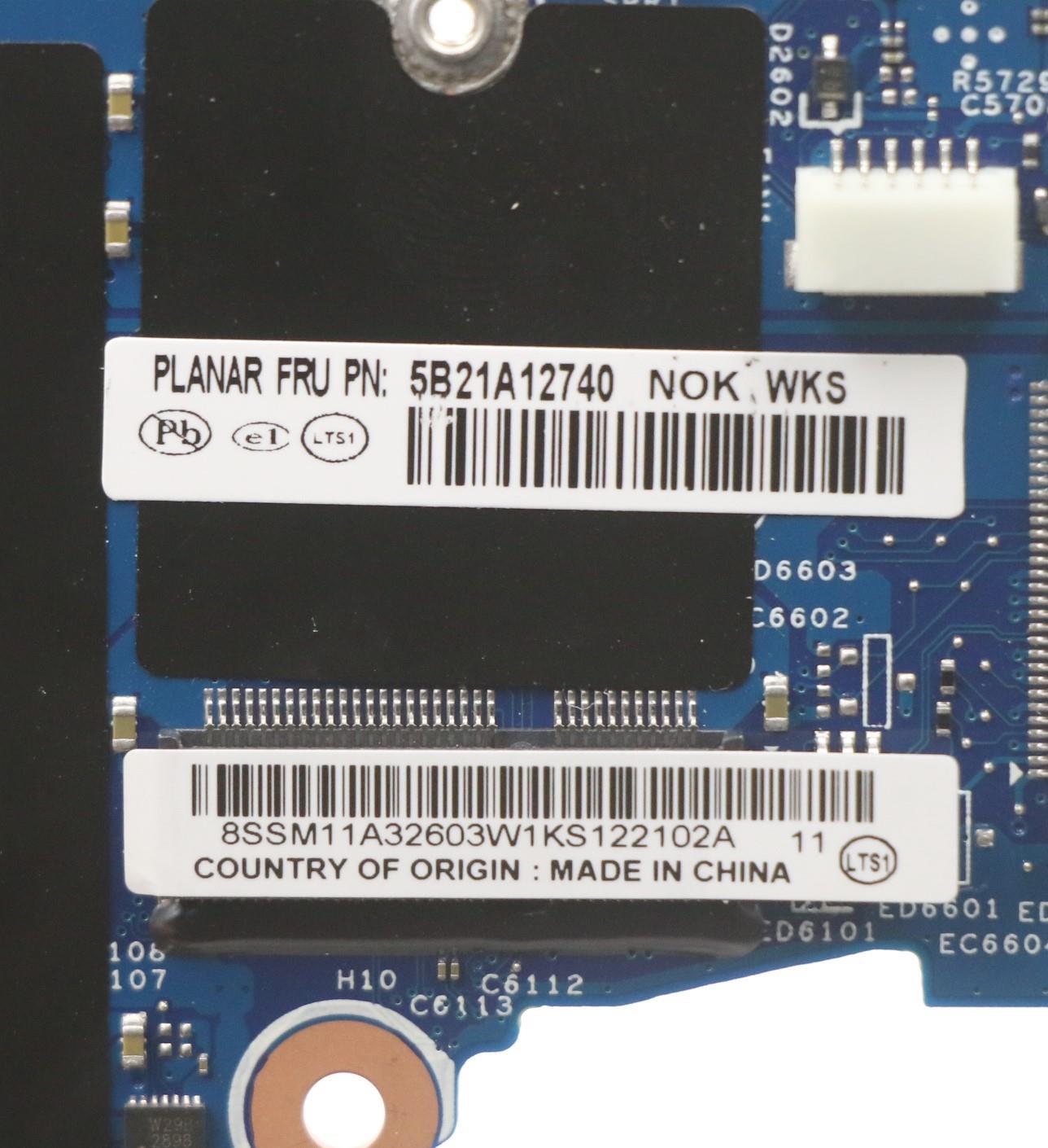 Lenovo Bdplanar I5-1135G7 4+4G Ydt No - 5B21A12740