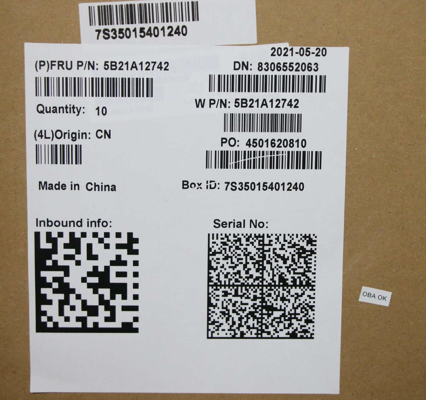 Lenovo Bdplanar I5-1135G7 16G Ydt Nok - 5B21A12742