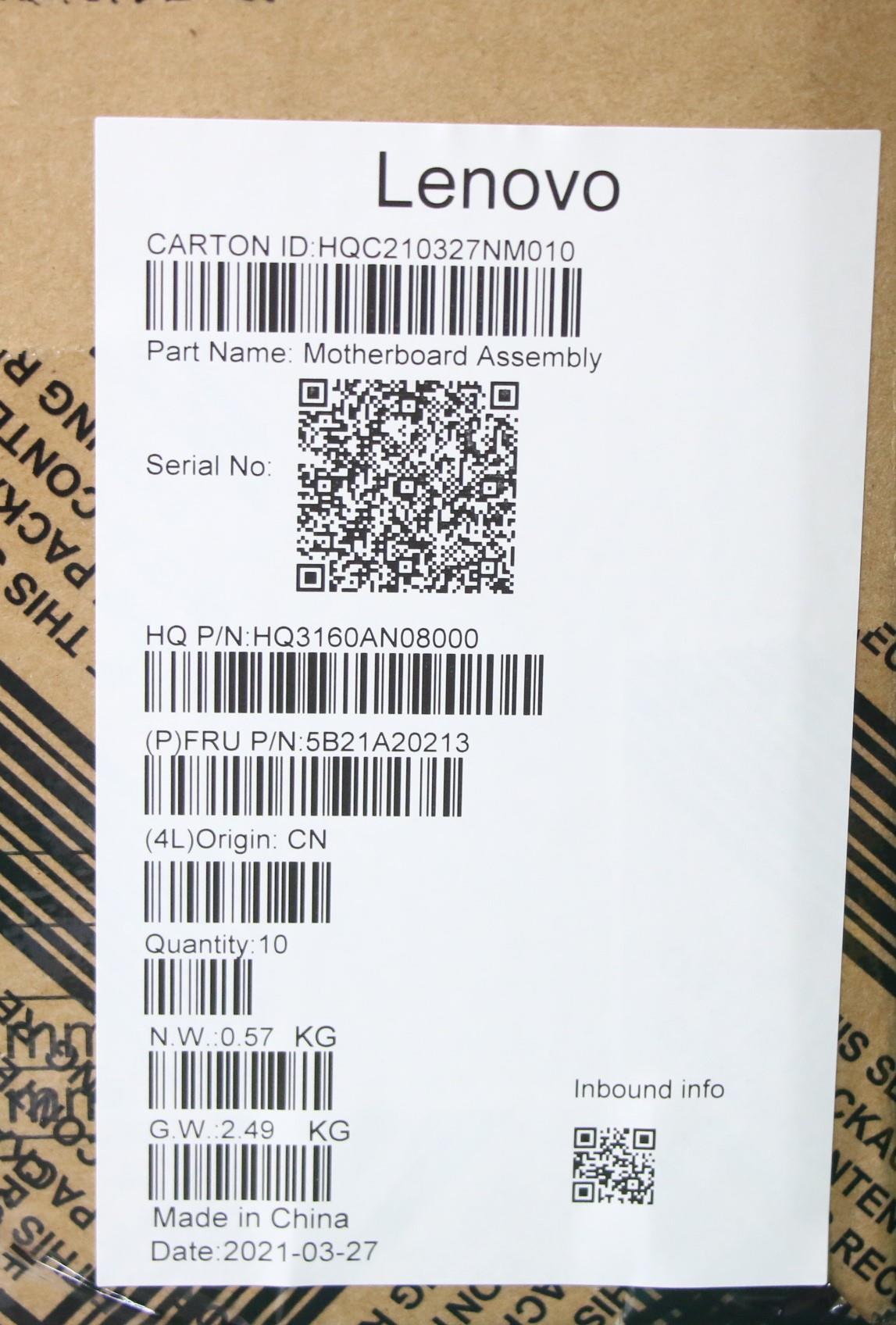 Lenovo Bdplanar Mb N4020_Uma_8G_128G - 5B21A20213