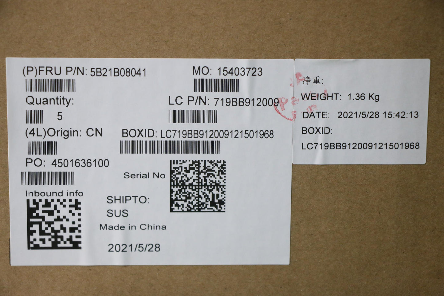 Lenovo Bdplanar Mbl20V3Wini510300H_Gt - 5B21B08041