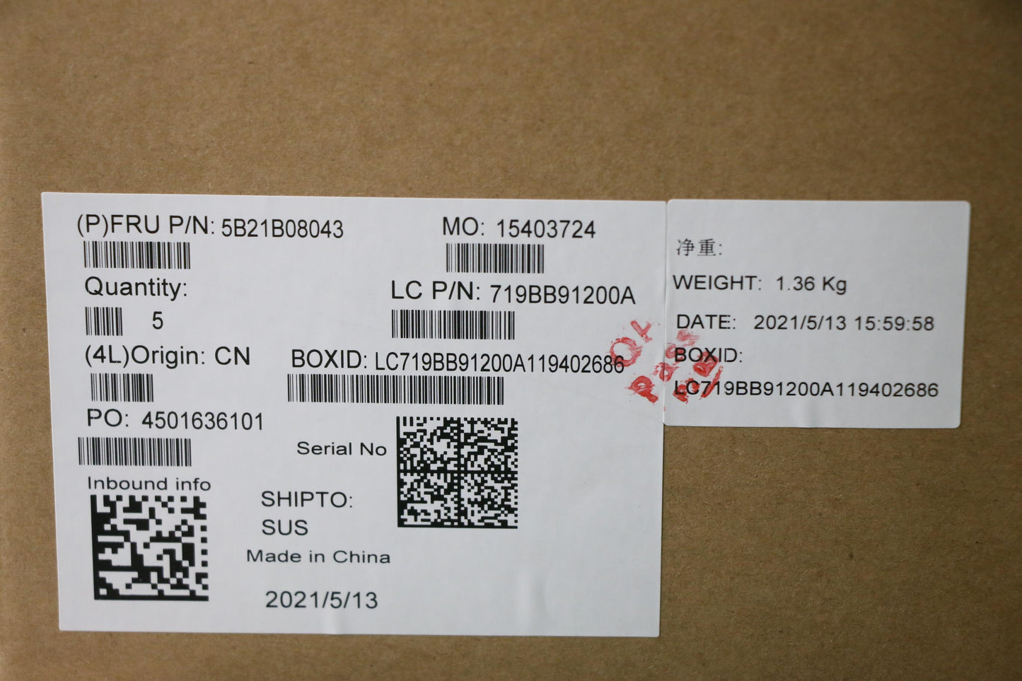 Lenovo Bdplanar Mbl20V3Wini710750H_Gt - 5B21B08043