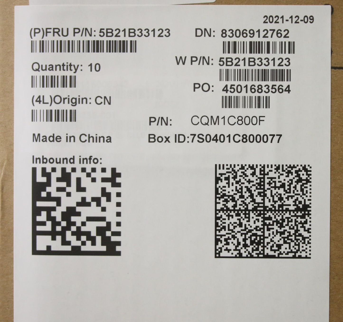 Lenovo Bdplanar Mb W 82Hs Win I71165G - 5B21B33123