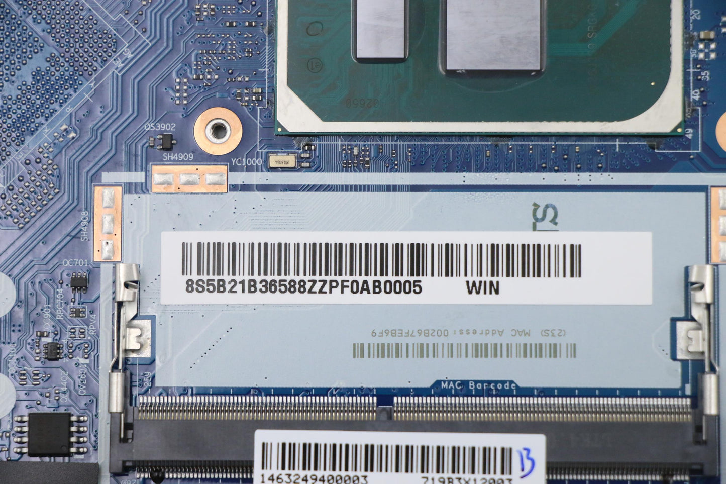 Lenovo System Board, MB L81WF, Windows, i5-1035G1, UMA Graphics, 4GB RAM - 5B21B36588